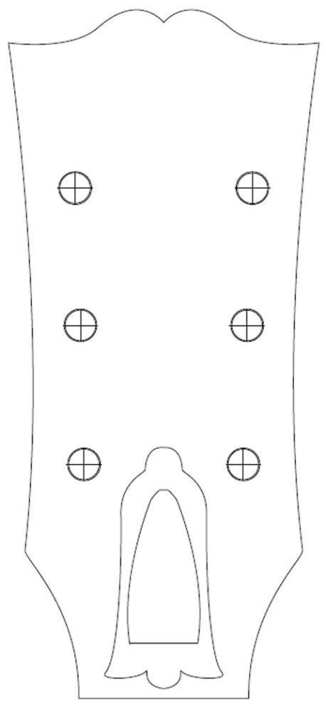 fender headstock template printable